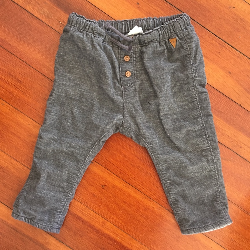 H&M Lined Corduroy Pants 12 Months